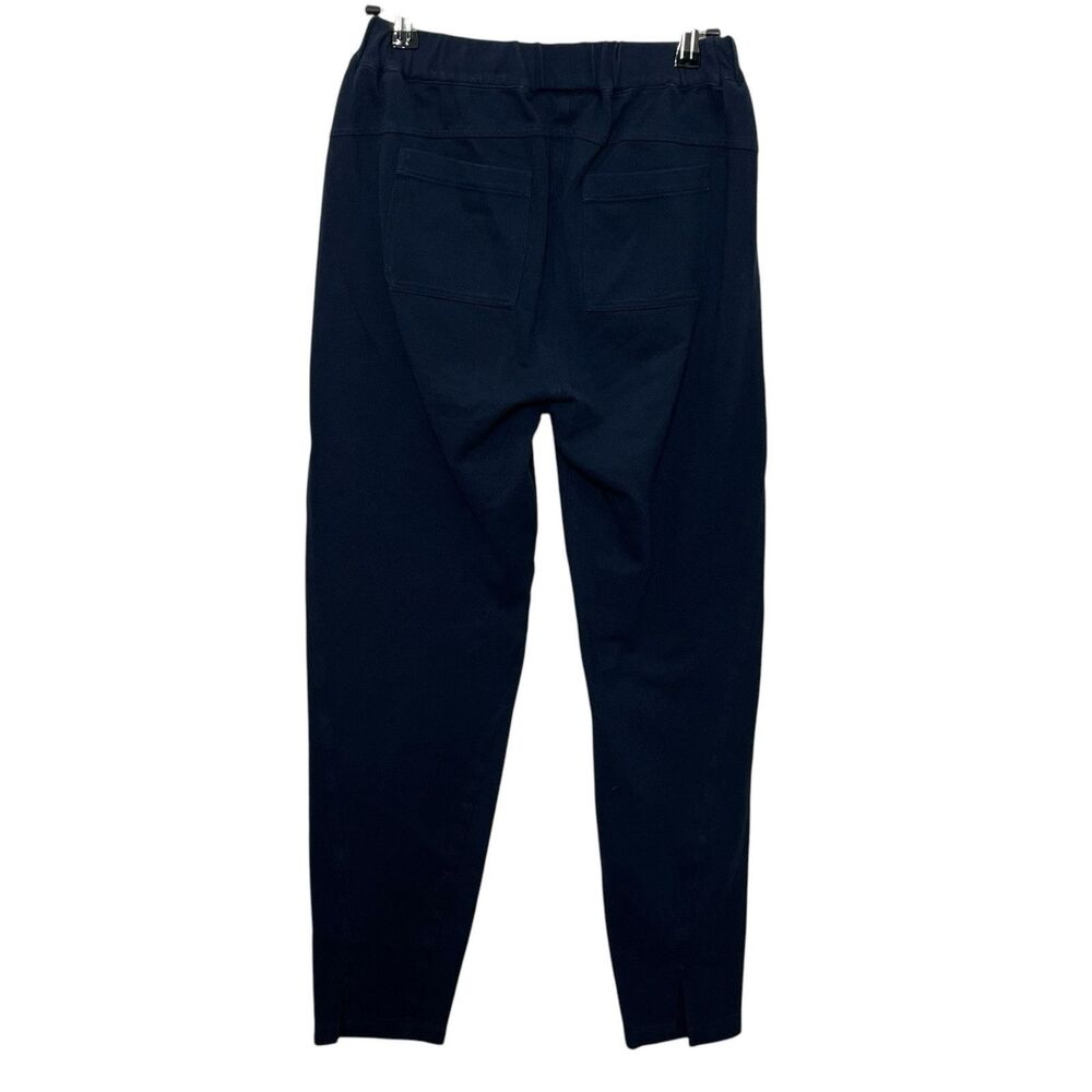 Aether Cropped Travel Pants Women's XS Navy Elastic Waist Casual Comfort Minimal - Picture 3 of 11